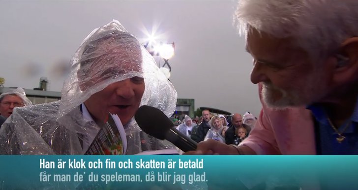 Gustav Fridolin, regnjacka, Allsång på Skansen, Stefan Löfven